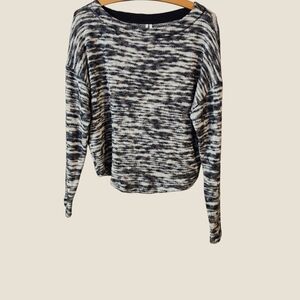 Anthropologie Marled Knit Boxy Sweater Sz S